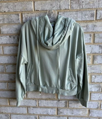 Женская укороченная толстовка с капюшоном Young Fabulous & Broke с воротником-хомутом, размер S - Изображение 1 из 4