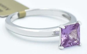AAA 1.53 Cts ALEXANDRITE SOLITAIRE RING .925 Sterling Silver -Made in USA - NWT - Picture 1 of 4