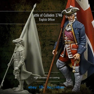 Unpainted Model Kits 1/24 Scale 75mm Battle Of Culloden English Officer Resin GK - Picture 1 of 2