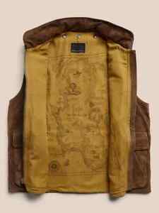$550 Banana Republic Heritage Suede Explorer Vest *NWT* Mens Medium