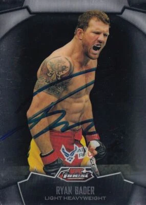 Ryan Bader Signed 2012 Topps Finest UFC Card #20 Autograph The Ultimate Fighter - Image 1 of 4