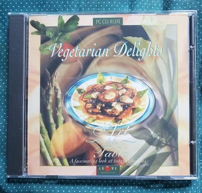 Vegetarian Delights - Art de la Table - Cooking Recipes Windows PC CD-ROM Sealed - Image 1 of 2