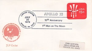 10TH ANNIVERSARY APOLLO MOON LANDING, APOLLO, PA 1979 FDC6355 - Picture 1 of 1