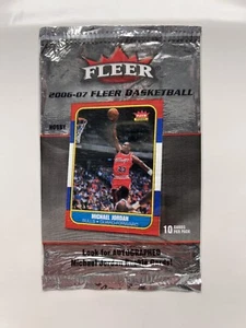 Confezione Cera Aperta Pallacanestro Fleer 2006-07 "Solo Involucro" Jordan Iconic Card - Foto 1 di 2