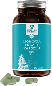 Moringa Kapseln BIO 140 Stück - ohne Zusätze - 1200mg Tagesdosis - bioKontor - Bild 1 von 1