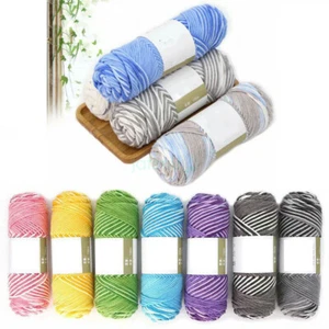 8ply 100g Skeins Hand DIY Thick Knitting Thread Milk Cotton Yarn Woven Crochet - Picture 1 of 34
