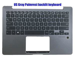 US Gray Palmrest keyboard for Asus UX331U UX331UA UX331UN UX331F UX331FA UX331FN - Picture 1 of 2