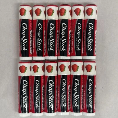 Chapstick Classic Strawberry Flavored Lip Balm 0.15 oz (12 Sticks) - Image 1 of 3