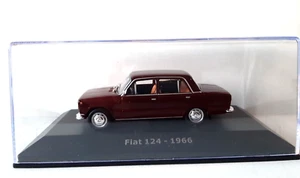 FIAT 124 - 1966 Unforgettable Cars (Indimenticabili)- Scala 1\43 #ABADD155A - Foto 1 di 2