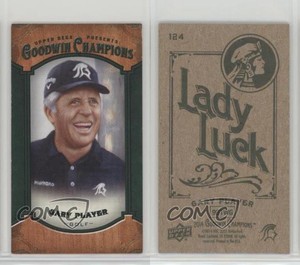 2014 Upper Deck Goodwin Champions Mini Green Lady Luck Back Gary Player #124