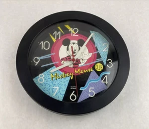 Vintage Retro 90s Disney Mickey Mouse Club Quartz Wall Clock Tested 9.75" - Picture 1 of 5