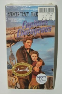 Vintage Captains Courageous Factory Sealed VHS MINT Spencer Tracy  - Picture 1 of 4