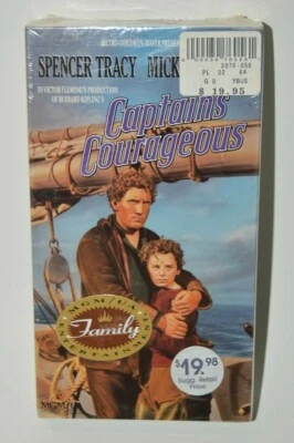 Vintage Captains Courageous Factory Sealed VHS MINT Spencer Tracy  - Image 1 of 4