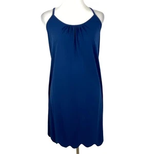 Simply Southern Kleid Damen XS blau gewellter Saum ärmellos Piqué Baumwolle - Bild 1 von 8