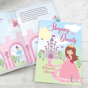 Personalised Sleeping Beauty Story Book Softback Christmas Birthday Gift - Imagen 1 de 3