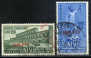 Trieste A 1950 5° Conferenza dell'UNESCO S10 n. 71/72 - usati (l203) - Picture 1 of 2