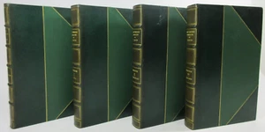 4-Vol Set THE DIVINE COMEDY OF DANTE ALIGHIERI -1902 Norton Leather FINE BINDING - Imagen 1 de 11