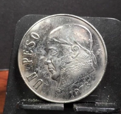 CIRCULATED 1976 UN PESO MEXICAN COIN (121917)2 - Image 1 of 3