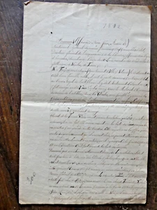 Lettre indiquant les etats des services du general baron de Pommereul 1745_ 1823 - Picture 1 of 6