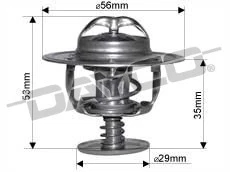 DAYCO THERMOSTAT for TOYOTA ECHO NCP10/12/13R 1.3L 1.5L 10/99-10/05 1NZFE 2NZFE - Image 1 of 1