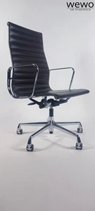 Vitra Charles Eames,EA 119, Chair Chrom Leder , Bürostuhl, Chefsessel - Bild 1 von 17