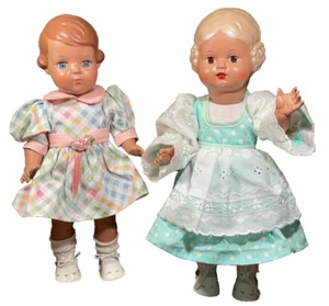 Schildkrot Turtle Mark 34cm Celluloid Dolls in Original Outfits+ Socks/Shoes👧💕 - Picture 1 of 9