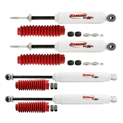 Rancho RS5000X Front & Rear Shock Absorber Set for 00-04 Nissan Frontier Xterra Foto 1 de 4