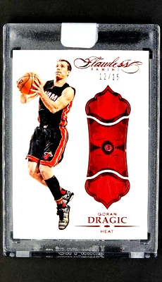 2015 Panini Flawless Ruby #46 Goran Dragic /15 Uncirculated *Real Ruby in Card* - Image 1 of 4