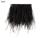 Dress Plumes Ribbon Selvage 8-10 Cm Wide 1 Meter Long Ostrich Feathers Trim