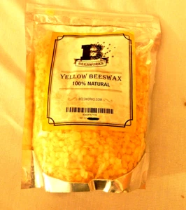 { Beesworks Yellow Bees Wax 100% Natural 12.6 Onces - Picture 1 of 2