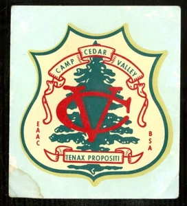 Vintage BSA CAMP CEDAR VALLEY TENAX PROPOSITI EAAC  Aqua-Cal Water Decal - Picture 1 of 2