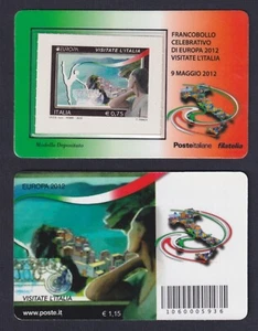 Tessera Filatelica "Visitate l'Italia" Europa 2012 - Imagen 1 de 1