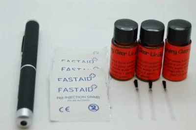 36g Colle Résine Clair de Montage de Mouches, 1MW Stylo Laser UV, Lingettes - Immagine 1 di 2