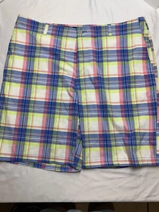 Jack Nicklaus Shorts 40 rosa blau weiß kariert Greifer Taille Golf Golfer Herren 40 - Bild 1 von 9