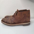 Clarks Boots Mens 10.5 M Ankle Chukka Desert Casual 15522 Brown Leather Lace Up