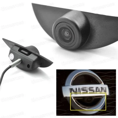 Car Logo Embedded 170° Full HD CCD Front View Camera Waterproof for Nissan - Image 1 of 4