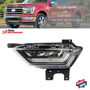 Faro antiniebla delantero lado izquierdo para Ford F-150 2021-2022 LED lámpara diurna negro transparente - Imagen 1 de 12