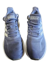 Adidas Runfalcon Womens Blue White Running Shoes Sneakers Size 7 - Picture 1 of 8