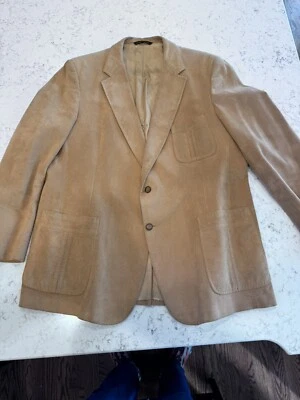 Винтажный 80-х Sheplers коричневый ультра замши Sport пальто ковбой Western Blazer 46L BL - Изображение 1 из 4