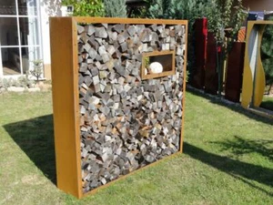 Kaminholzregal Holzregal Holzstapelhilfe 170 x 120 x 35 cm ohne Dekor - Bild 1 von 4