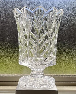 Vintage Kristallvase Hurrikan Lampe Kerze Fifth Avenue Portico 24% Blei Polen - Bild 1 von 14