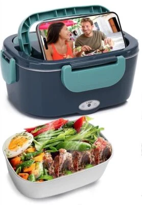 110V Portable Electric Heating Lunch Box Food Warmer Container with 60W Power - Image 1 of 4