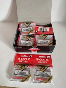 LOT 12 MICROCASSETTE SONY MC30+MC90 6 X 30 MN ET 6 X 90 MN NEUF AVEC BOITE - Photo 1/5