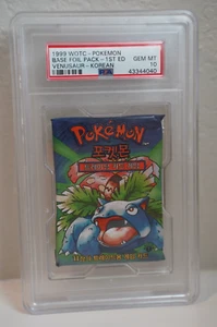 PSA 10 GEM MT Pokemon Base Set Booster Pack Korean 1st Edition Venusaur WOTC - Picture 1 of 8