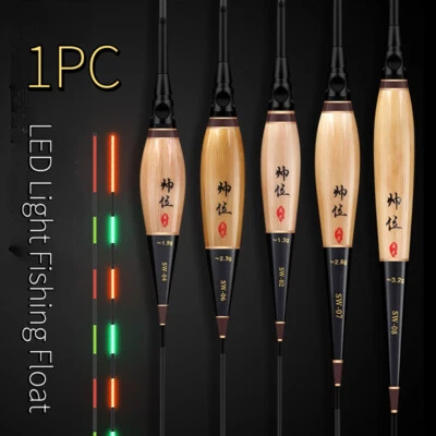 1PC Smart Elektrisch Fishing Float Bite Reminder Alarm LED Light Bobber Buoy - image 1 of 4
