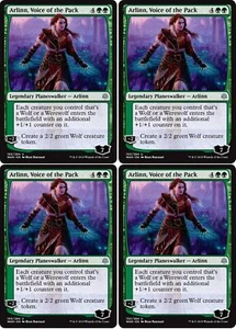MTG - 4x ARLINN, VOICE OF THE PACK - War of the Spark (U) - Picture 1 of 1