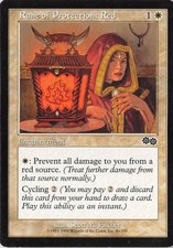 Rune of Protection: Red *PLAYSET* Magic MtG x4 Urza's Saga SP