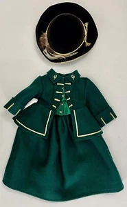 American Girl Felicity's Green Riding Habit ~ Jacket, Skirt & Hat ~ Excellent - Picture 1 of 7