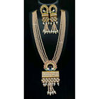 Indian Bollywood Kundan Long Maharani Haar Mala Bridal Necklace Jewelry Set