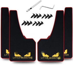 4 Pcs Car Rubber Mudguard Mud Flaps Splash Guards Rubber Mudguard for Sports Mud - Picture 1 of 5